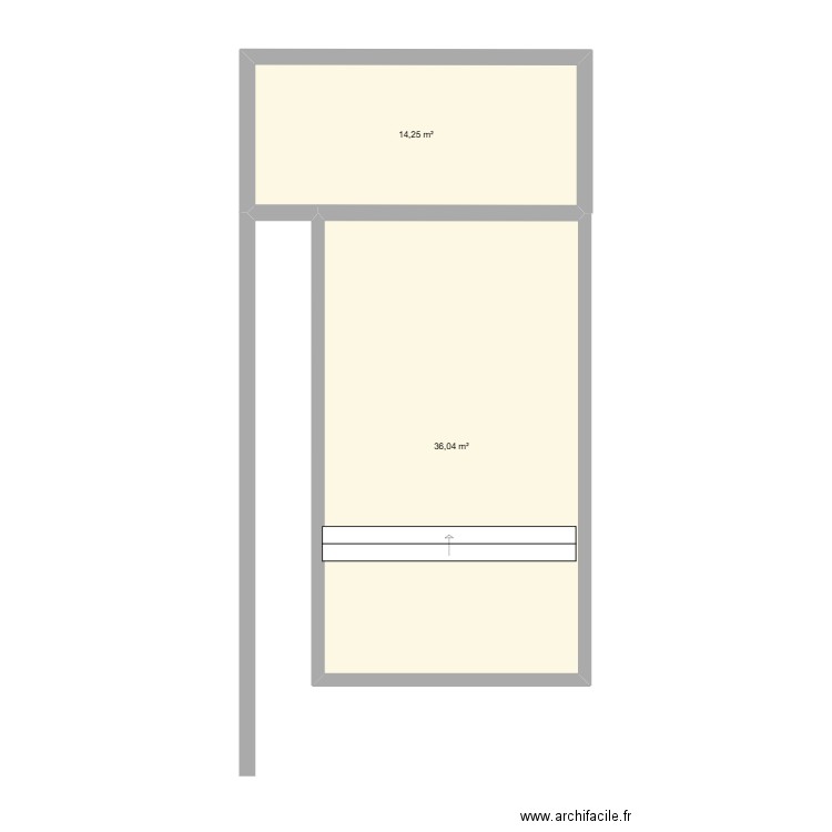 PISCINE ESSAI 1. Plan de 2 pièces et 50 m2