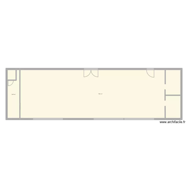 LOCAUX INNOVA 2. Plan de 2  et 192 m²