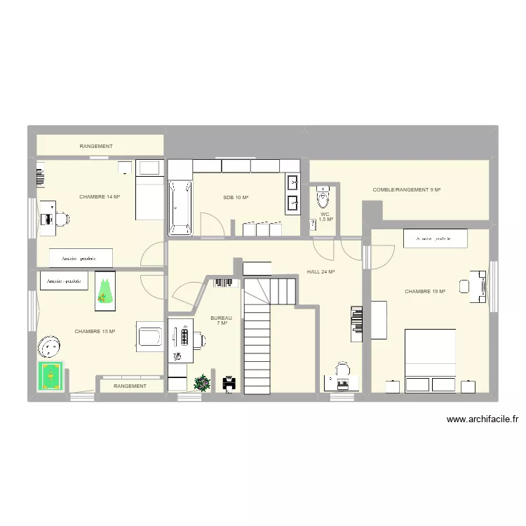 GRAND FAUX ETAGE. Plan de GRAND FAUX ETAGE. Plan de