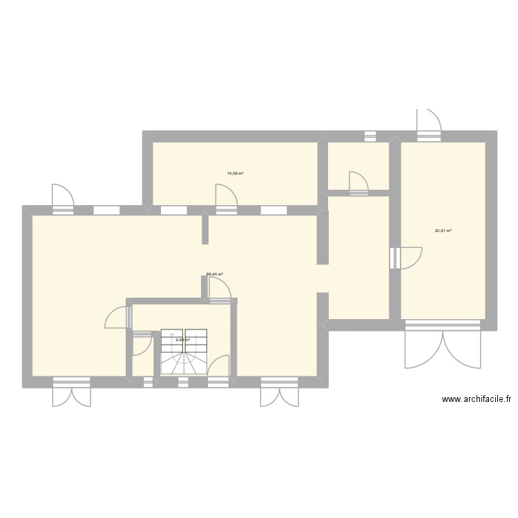 alex 802 nx en cours bis. Plan de 4 pièces et 111 m2