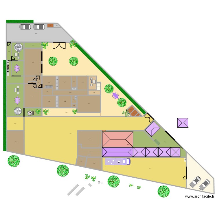 FOODTRUCK 0312. Plan de 52 pièces et 1895 m2