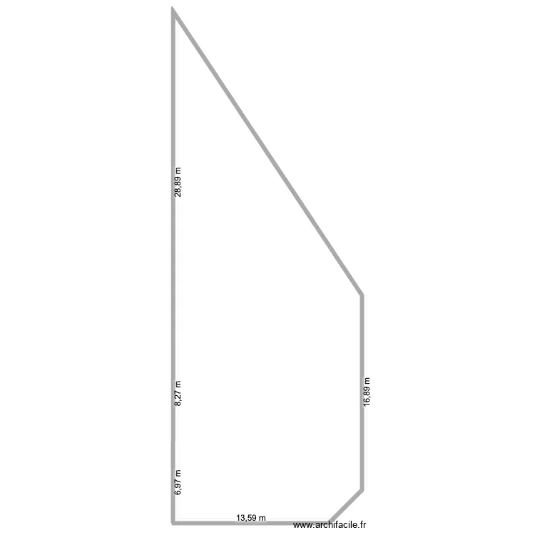 Plan total du terrain. Plan de 