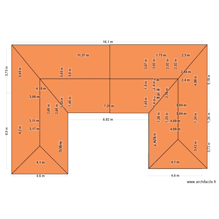 Villa Nou 5(2). Plan de 5 pièces et 113 m2