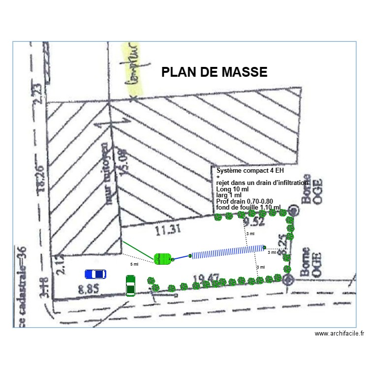 Mailles-darriere. Plan de 0 pièce et 0 m2