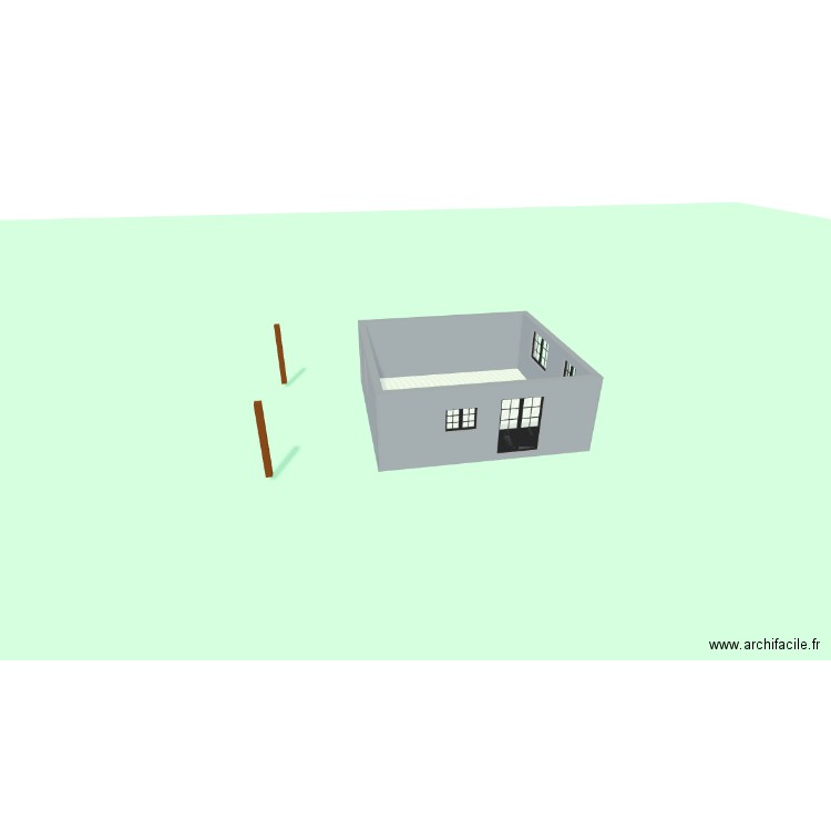 Rucher 40 m2. Plan de 1 pièce et 41 m2