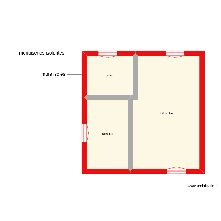 lascaud &eacute;tage sc&eacute;nario 3. Plan de 