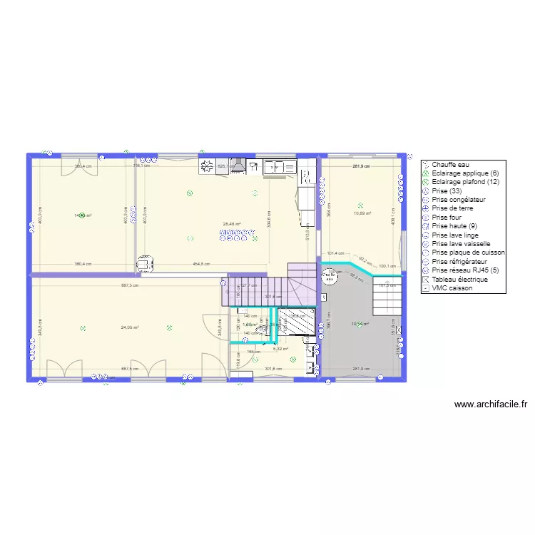 Maison cote valider + cuisine-20240818. Plan de 