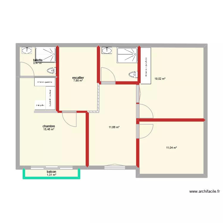 constriction. Plan de 7 pièces et 70 m² constriction. Plan de 7 pièces et 70 m²