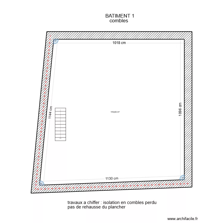 Bâtiment 1 comble akim. Plan de Bâtiment 1 comble akim. Plan de
