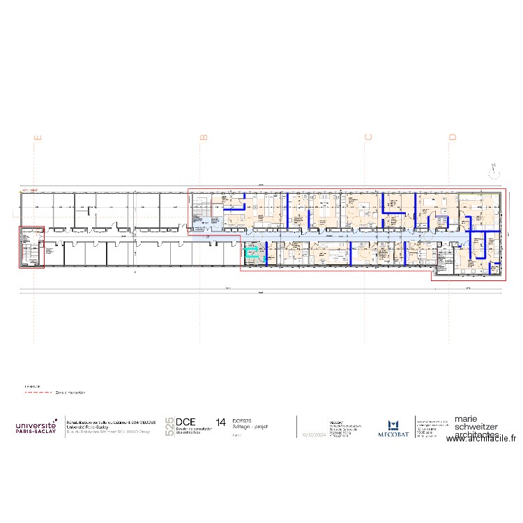 GEODES PROJET R+3. Plan de 1 pièce et 0 m2