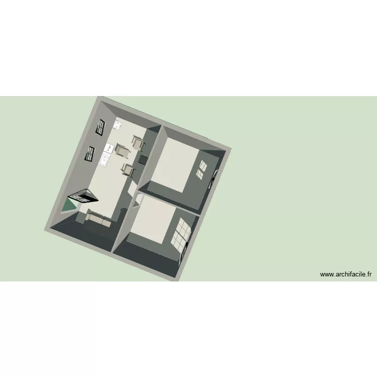 tess lolo. Plan de 3 Pièces et 56 m² tess lolo. Plan de 3 Pièces et 56 m²