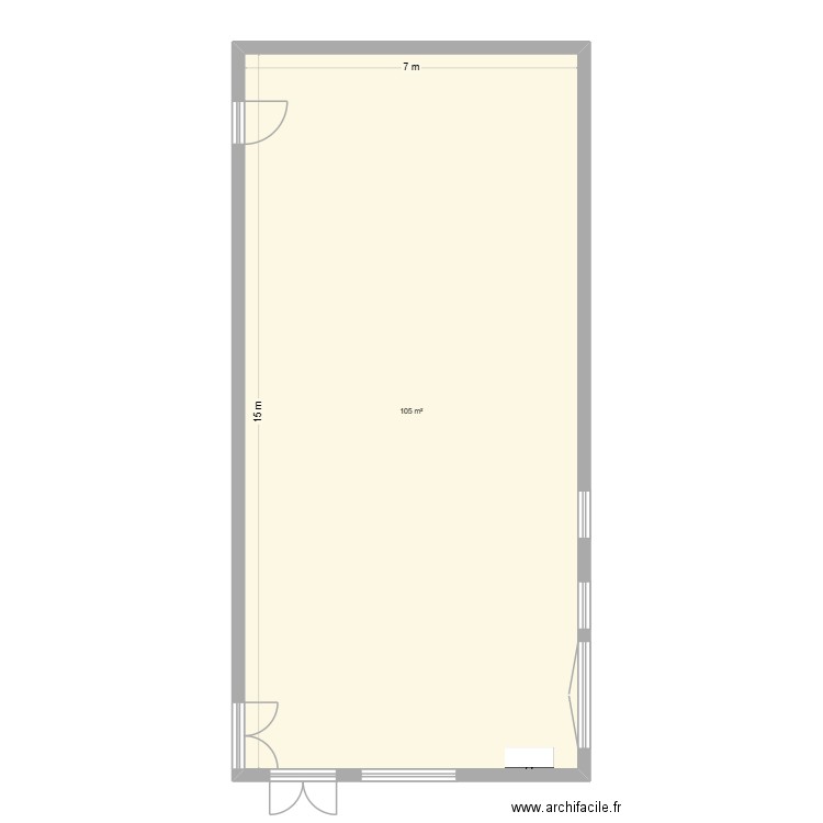 plan techno. Plan de 1 pièce et 105 m2