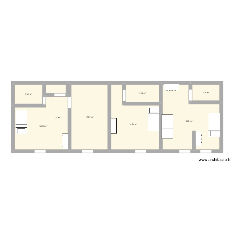 beta. Plan de 0 pièce et 0 m2