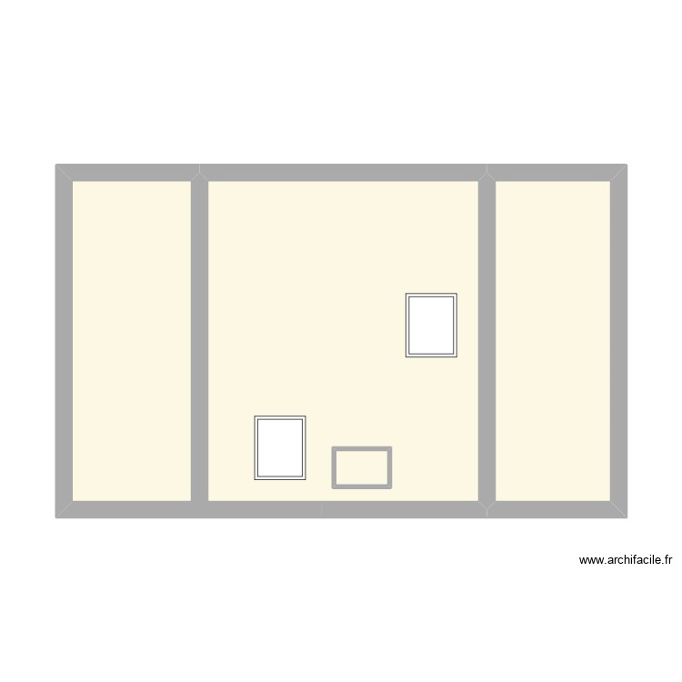 Cottage combles. Plan de 0 pièce et 0 m2