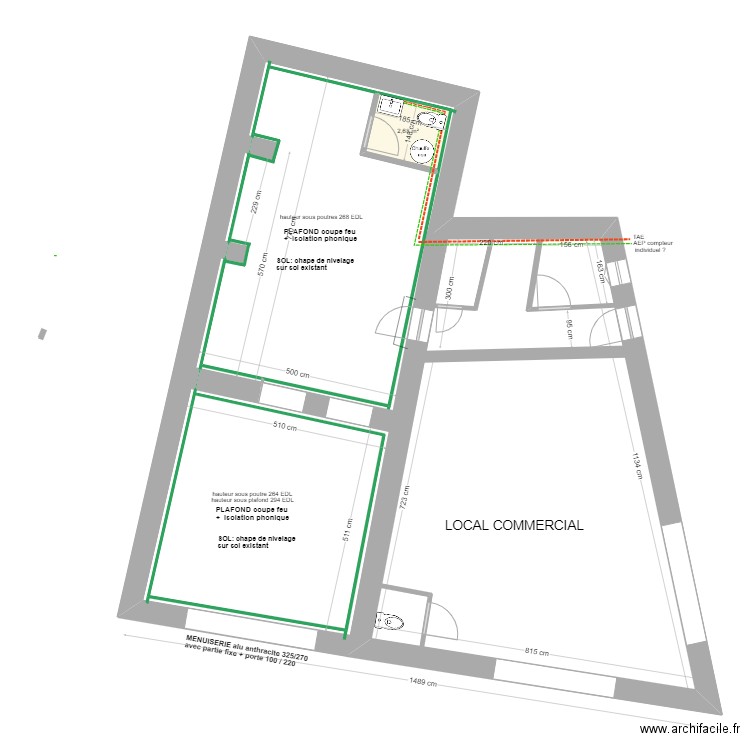 GUITARD PROJET  RDC. Plan de 0 pièce et 0 m2