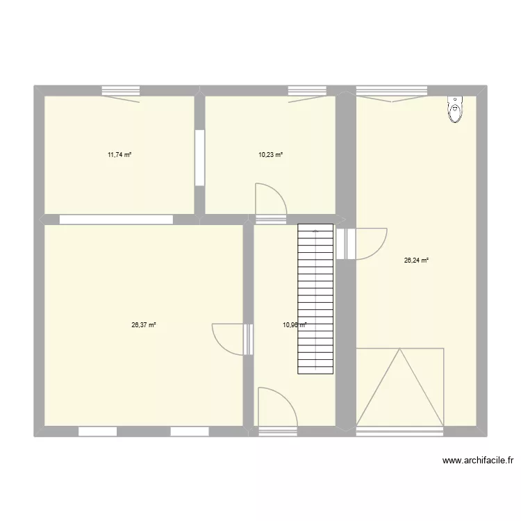 MAISON GREZ. Plan de 5 et 86 m² MAISON GREZ. Plan de 5 et 86 m²