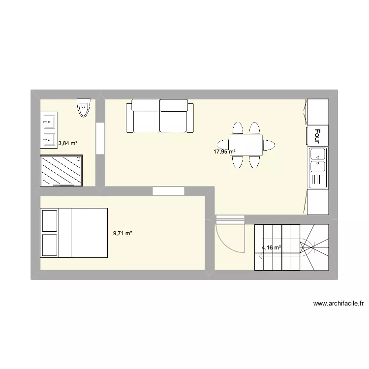 appart 3. Plan de 4 et 36 m² appart 3. Plan de 4 et 36 m²