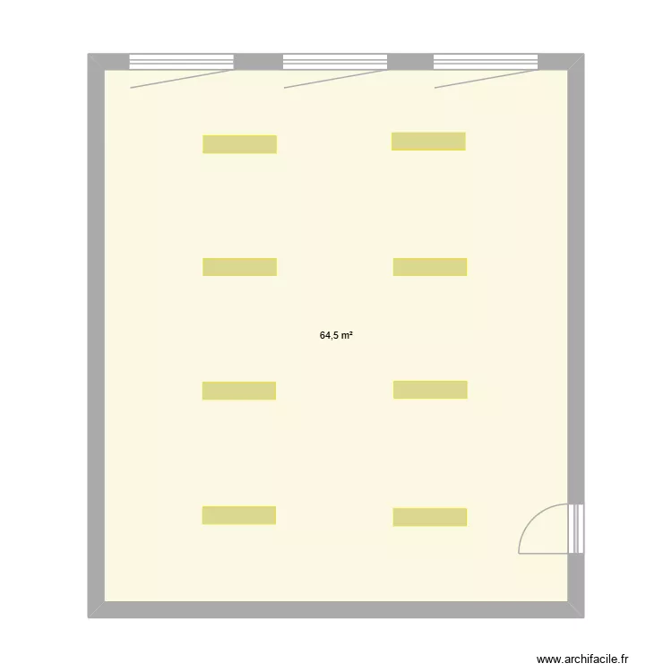SAINT LEU - CADET ROUSSEL. Plan de 1  et 65 m²