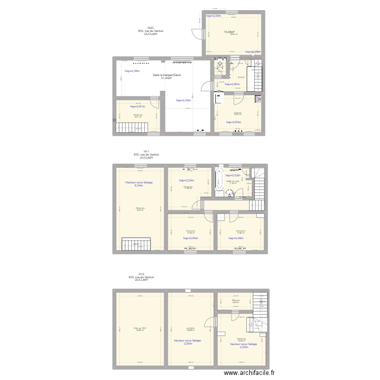 maison denoyer. Plan de 0 pièce et 0 m2