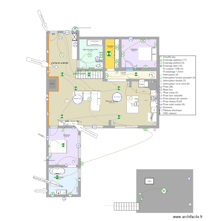 art'yss cenon V2.1. Plan de 10 pièces et 139 m2