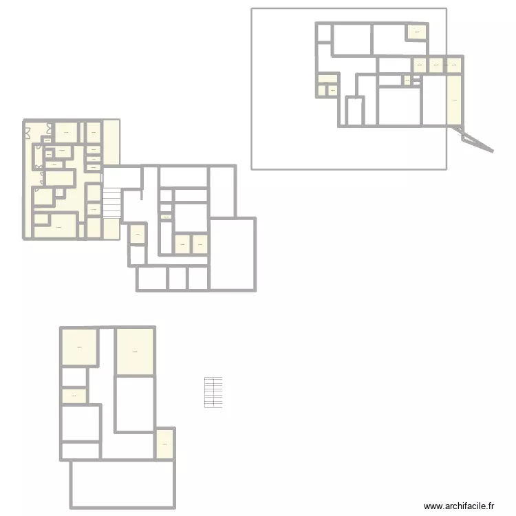 Plan de service. Plan de 30  et 143 m²