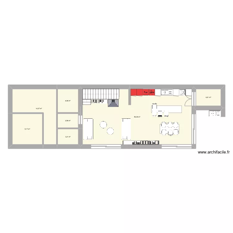 smu vide sejour. Plan de 