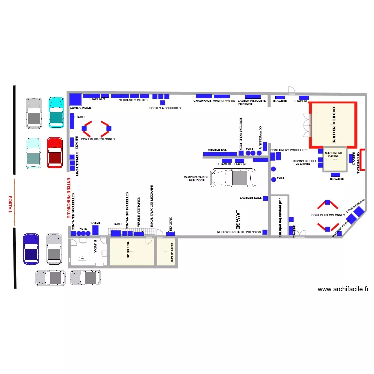 GARAGE TOULOUSE AVANT TRAVAUX. Plan de GARAGE TOULOUSE AVANT TRAVAUX. Plan de