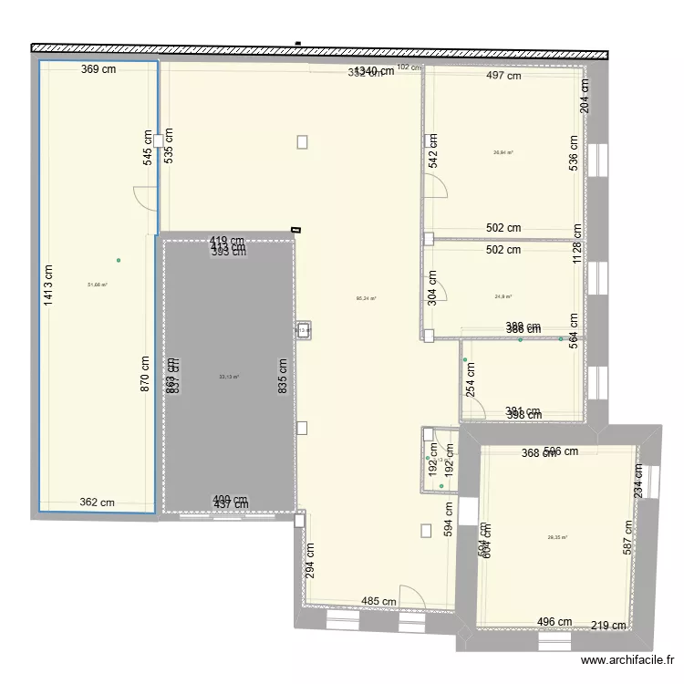 La Vergene Cotes à jour Reel Etage 1. Plan de La Vergene Cotes à jour Reel Etage 1. Plan de