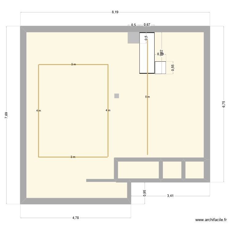 Magasin RIQUET V2. Plan de 0 pièce et 0 m2