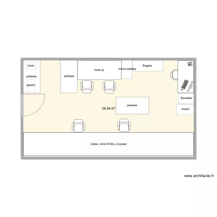 2A10 porte +35cmbis. Plan de 1  et 35 m²