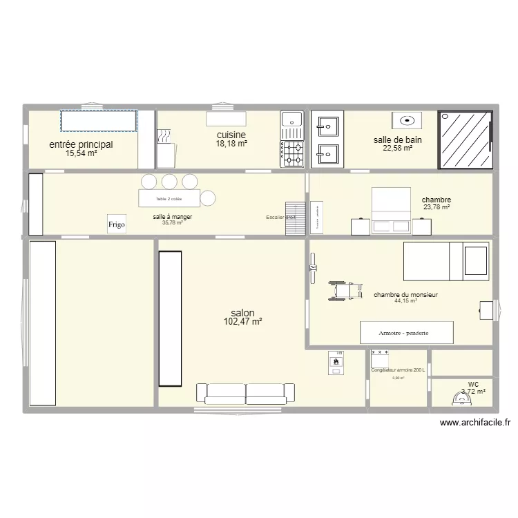 plan de la maison. Plan de 