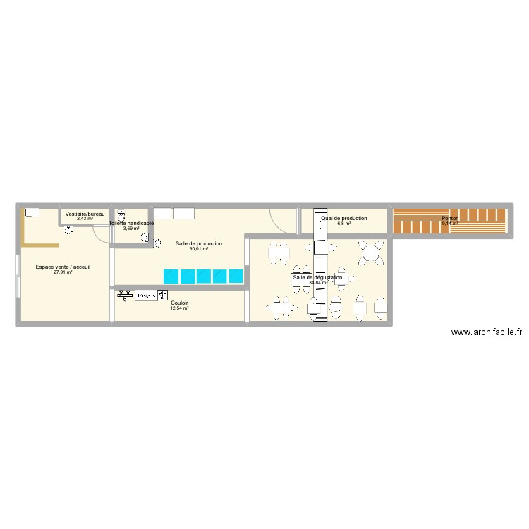 treize a la douzaine 2. Plan de 8 pièces et 127 m2