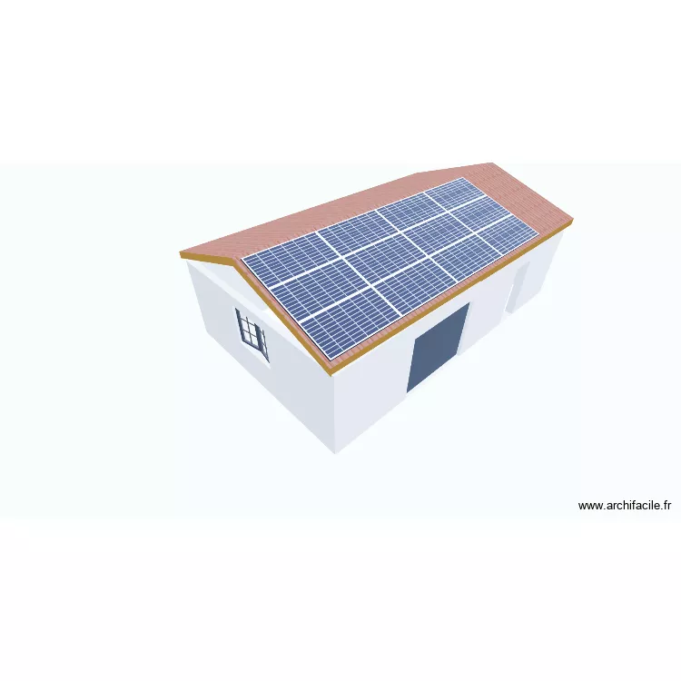 hangard volta&iuml;que. Plan de 2 Pièces et 51 m²