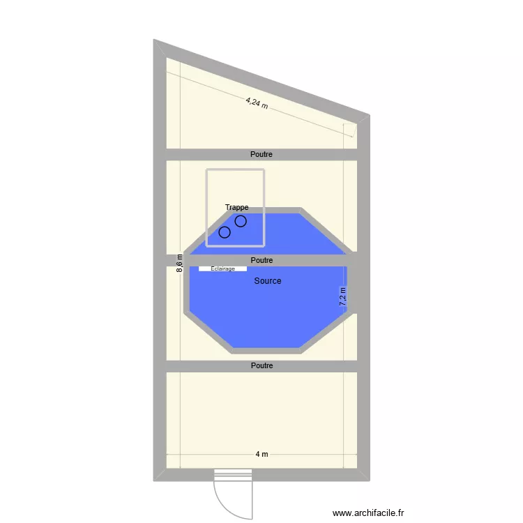 La Jali&egrave;re Source 13/03/26. Plan de 2  et 39 m²