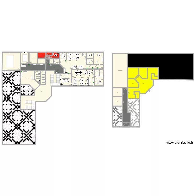 PDATA. Plan de 41  et 2067 m²