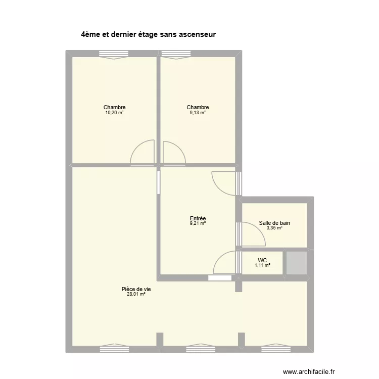 HERMAN. Plan de 7  et 62 m²