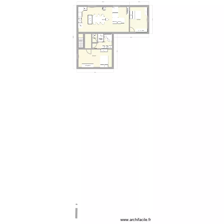 SALVI TP. Plan de 6  et 80 m²