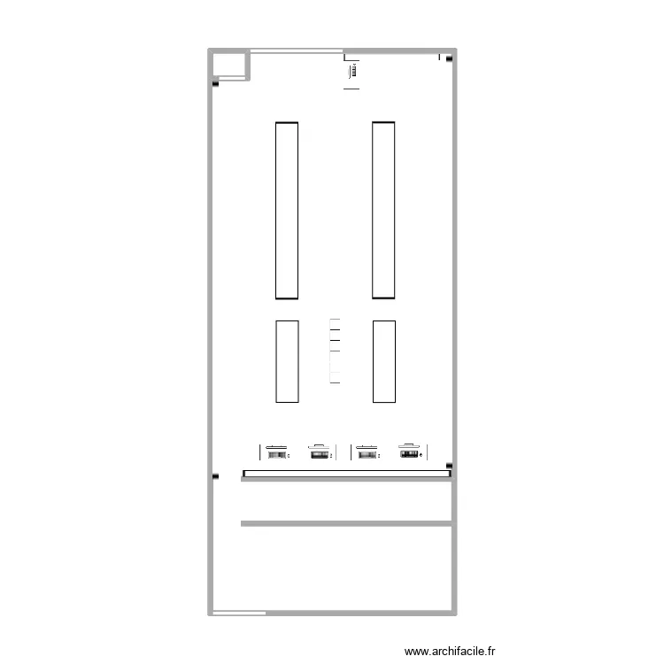 phie. Plan de 2  et 51 m²