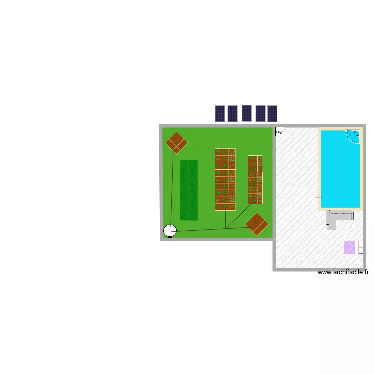 romane l&eacute;a. Plan de 
