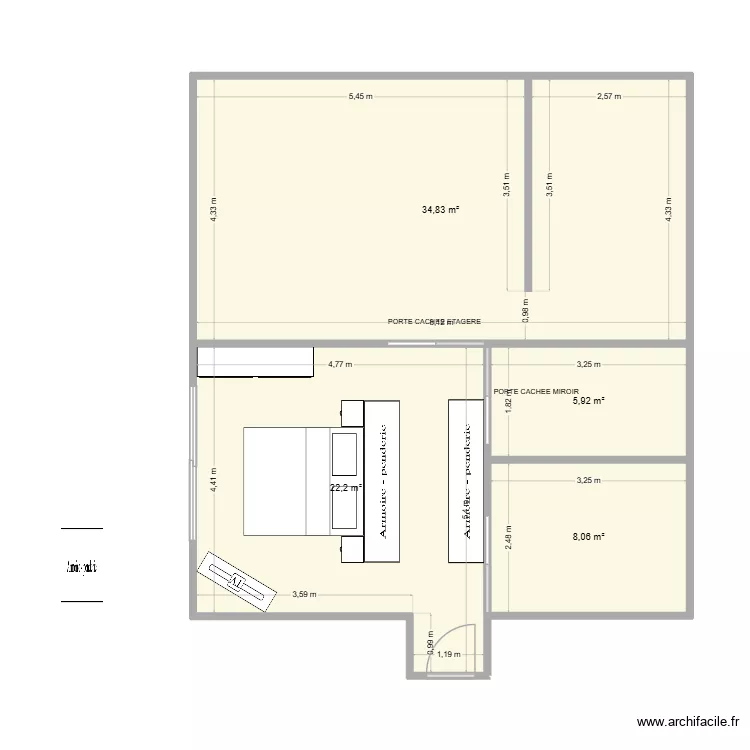 PLAN ENSEMBLE. Plan de 4  et 71 m²