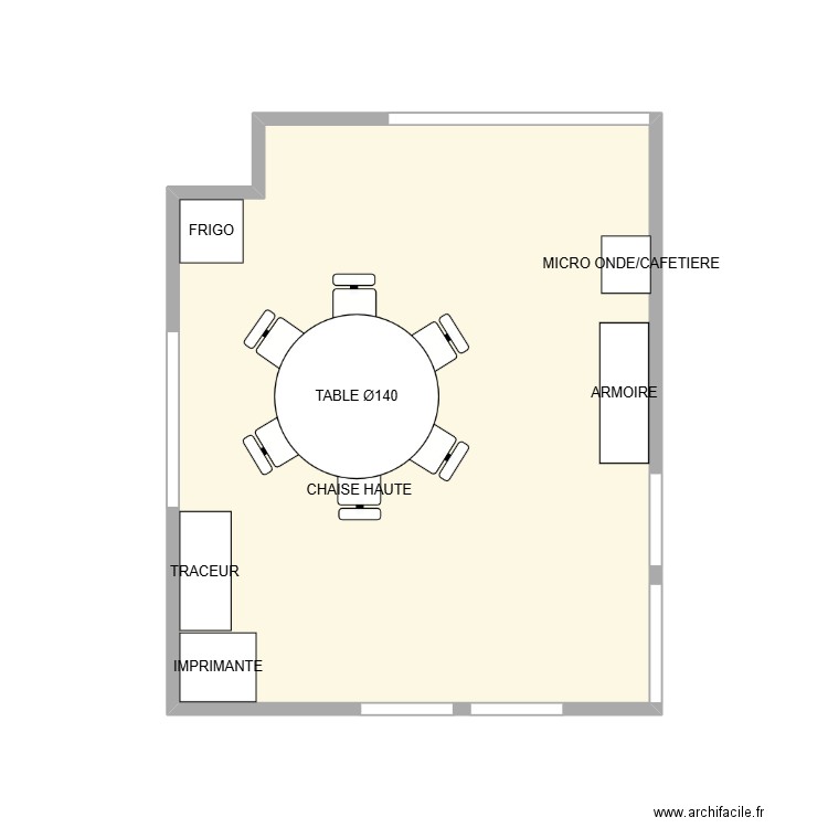 OPEN SPACE. Plan de 1 pièce et 19 m2