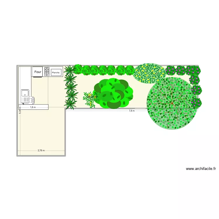 terrasse_4. Plan de 1  et 34 m²