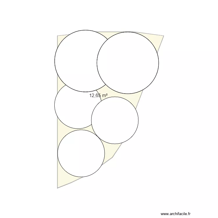 MASSIF HORTENSIA 4. Plan de 1  et 13 m²