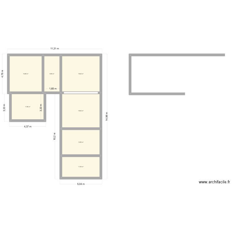 NOYELLES SOUS LENS. Plan de 7 pièces et 99 m2
