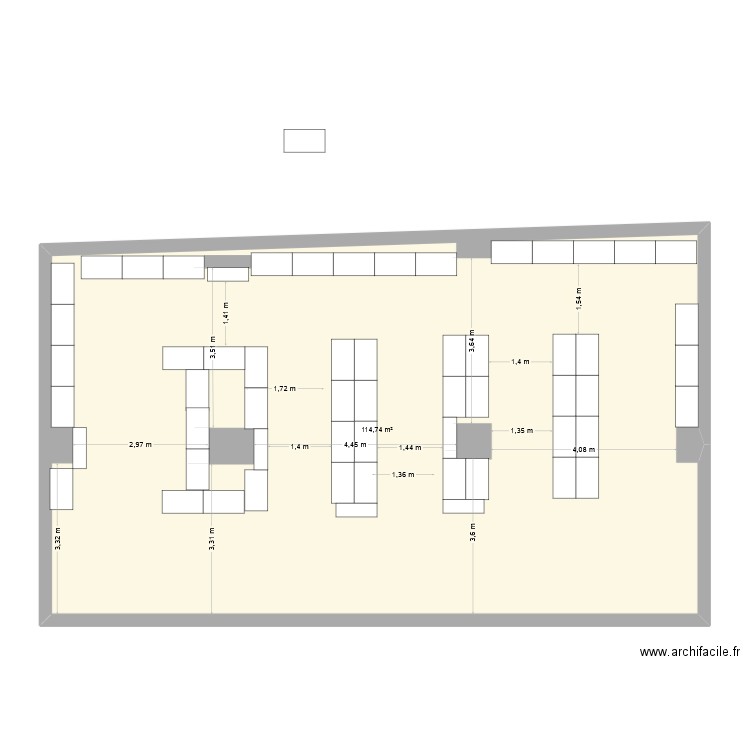 Plan St Quentin v3. Plan de 1 pièce et 115 m2