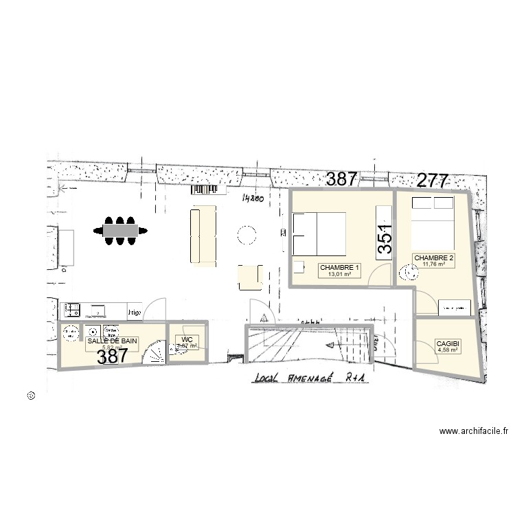 PLAN 2 R+1. Plan de 0 pièce et 0 m2
