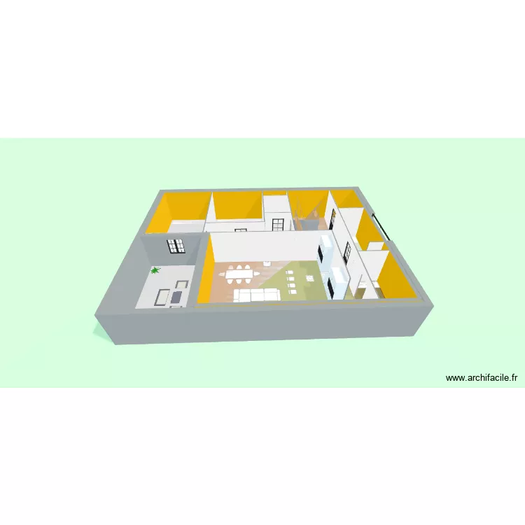plan Maison2. Plan de 10  et 154 m²