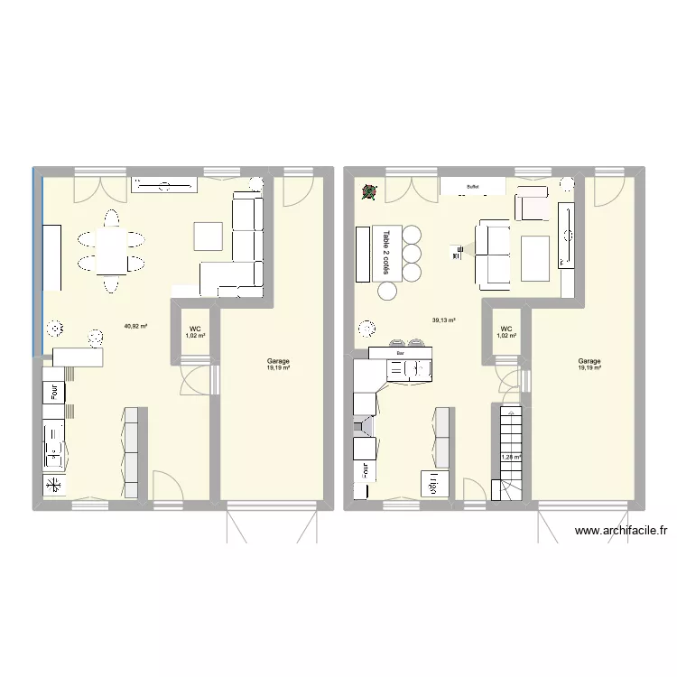 Rez de chauss&eacute;. Plan de 