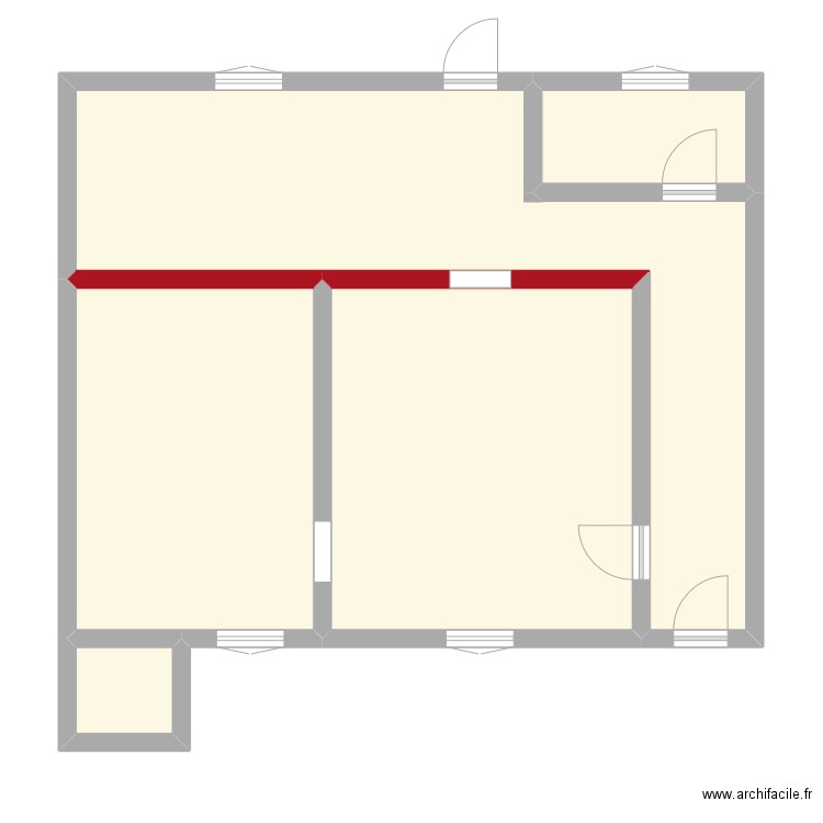 maison de base Pierrot. Plan de 5 pièces et 75 m2