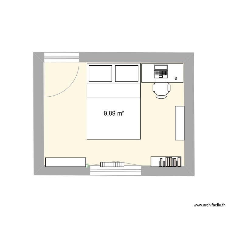 Chambre Léonie. Plan de 0 pièce et 0 m2 Chambre Léonie. Plan de 0 pièce et 0 m2